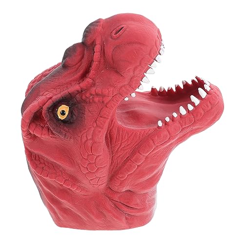 SUPVOX 2 Stück Dinosaurier Fingerpuppen Spielzeug Für Kinder Interaktives Dino Handpuppenspielzeug Rot Fördert Eltern Kind Bindung Einfach Zu Verstauen Für Geschichtenerzählen von Supvox