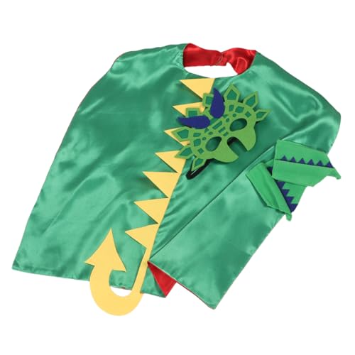 SUPVOX Dinosaurier Kostüm Umhang für Weicher Atmungsaktiver Stoff Cartoon Stegosaurus Design für Halloween Geburtstagsfeiern Karneval und Rollenspiele Jungen Mädchen Verkleidung von Supvox