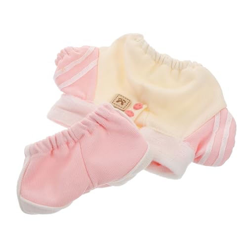 SUPVOX Doll Clothes Baumwoll Sweatshirt mit Reverskragen und Shorts für Kuscheltiere Puppenmode Freizeitkleidung Sammlerstück Rosa Teilig SUPVOX Doll Clothes Baumwoll Sweatshirt mit Reverskragen und Shorts für Kuscheltiere Puppenmode Freizeitkleidung Sammlerstück Rosa Teilig von Supvox