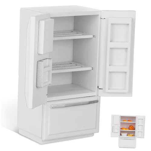 SUPVOX Dollhouse Möbel Weiße Holzdekoration für Küche Robustes Design Fördert Kreativität und Hand Augen Koordination von Supvox