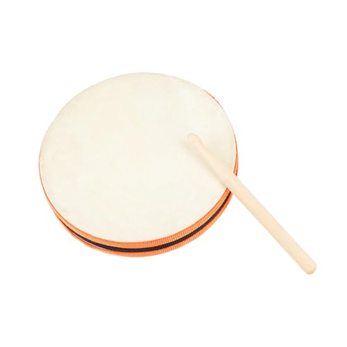 SUPVOX Doppel seitige Handtrommel Set aus Lammfell Musikalisches Percussion für Kleinkinder Trommel zur Früherziehung Instrument Spielset von Supvox