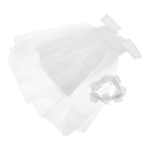 SUPVOX Elegantes Puppenkleid Weißes Hochzeitskleid für Amerikanische Mädchenpuppen Brautkleid mit Spitzen und Schleifendetails Sammlerkostüm Zubehör SUPVOX Elegantes Puppenkleid Weißes Hochzeitskleid für Amerikanische Mädchenpuppen Brautkleid mit Spitzen und Schleifendetails Sammlerkostüm Zubehör von Supvox