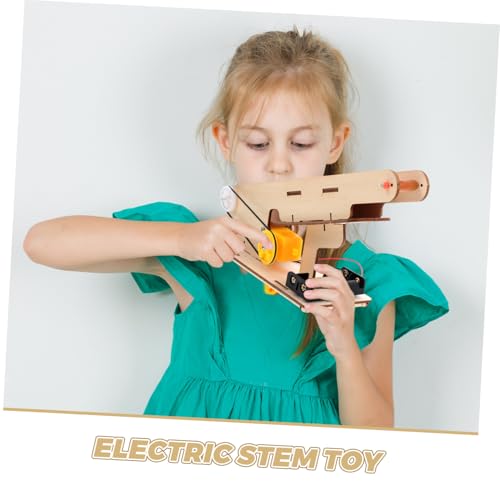 SUPVOX Elektrisches Transportband Bausatz Stem Wissenschaftsset für Holzbaukasten für Physikexperimente Fördert Technisches Verständnis Logisches Denken für Grund Mittelschüler von Supvox