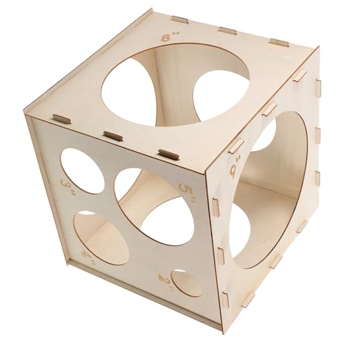 SUPVOX Faltbarer Ballongrößen messwürfel aus Holz mit Löchern Präzises Ballonmessgerät für Dekoration Ballonbögen und Party Vielseitiges Ballongrößenlineal für Einfache Anwendung SUPVOX Faltbarer Ballongrößen messwürfel aus Holz mit Löchern Präzises Ballonmessgerät für Dekoration Ballonbögen und Party Vielseitiges Ballongrößenlineal für Einfache Anwendung von Supvox