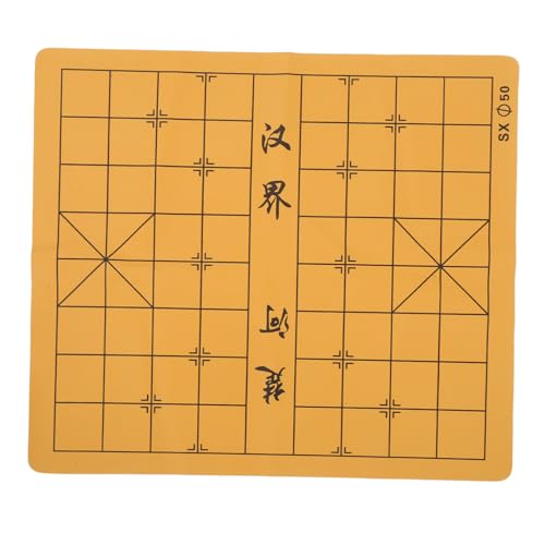 SUPVOX Faltbares Chinesisches Schachbrett aus Leder mit Doppelseitigem Design Klappbares Spielbrett für Erwachsene und Studenten Tragbar mit Klaren Linien und Zufällige Farbe von Supvox