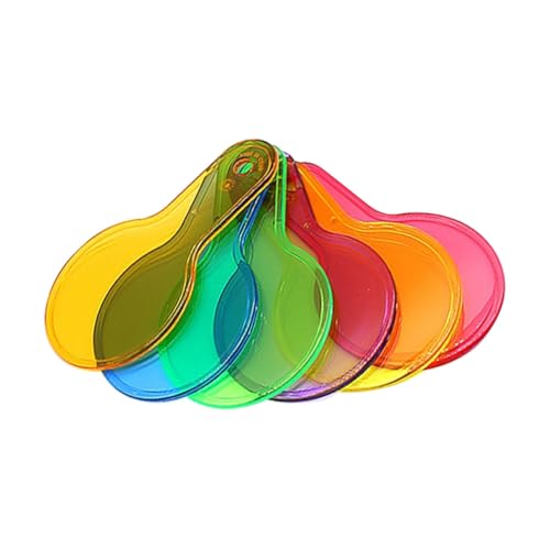SUPVOX Farbenfrohes Teiliges Farbfilter mit Handlichem Griff Langlebigem Abs Kunststoff und Rutschfestem Design Optisches Lernspielzeug für Frühe Physik und Farblehre Experimente bei von Supvox