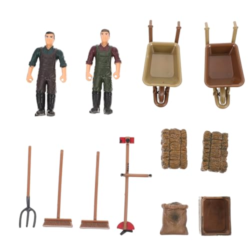SUPVOX Farmer Tools Modell Teilig Langlebig Realistische Miniatur Bauernhof Figuren für Sandtisch Szene und Desktop SUPVOX Farmer Tools Modell Teilig Langlebig Realistische Miniatur Bauernhof Figuren für Sandtisch Szene und Desktop von Supvox