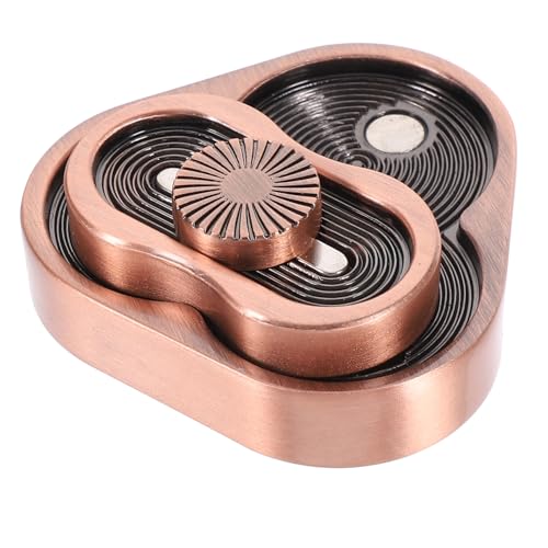 SUPVOX Fingertip Slider Toy aus Metall Stressreduzierendes Fidget mit Klarer Schraubstruktur Tragbar und Leicht für Büro und Alltag Nervosität und Fördert Hand Auge Koordination von Supvox