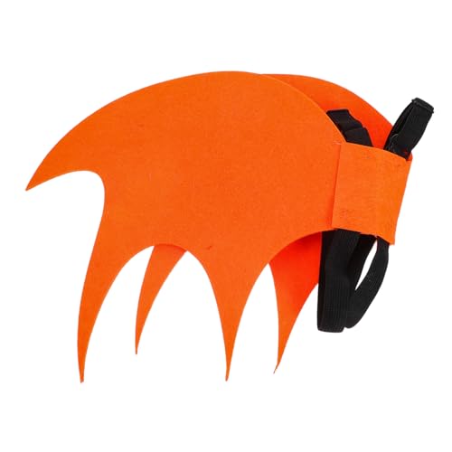 SUPVOX Fledermausflügel für Halloween Kostüm für Jungen Eva mit Orangefarbenen Flügeln für Rollenspiele und Festliche Dekorationen Jahre von Supvox
