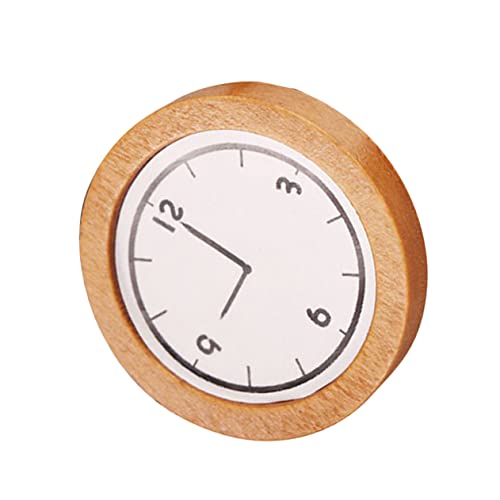 SUPVOX Gelbesuhrmodell Miniatur Mini-Hausschmuck Wanduhr kleine Uhr Mini-Hausuhr-Schmuck Dollhouse Decor Spielzeuguhr Mini-Haus-Layout-Uhr Puppenhauszubehör Puppenhausuhr hölzern SUPVOX Gelbesuhrmodell Miniatur Mini-Hausschmuck Wanduhr kleine Uhr Mini-Hausuhr-Schmuck Dollhouse Decor Spielzeuguhr Mini-Haus-Layout-Uhr Puppenhauszubehör Puppenhausuhr hölzern von Supvox