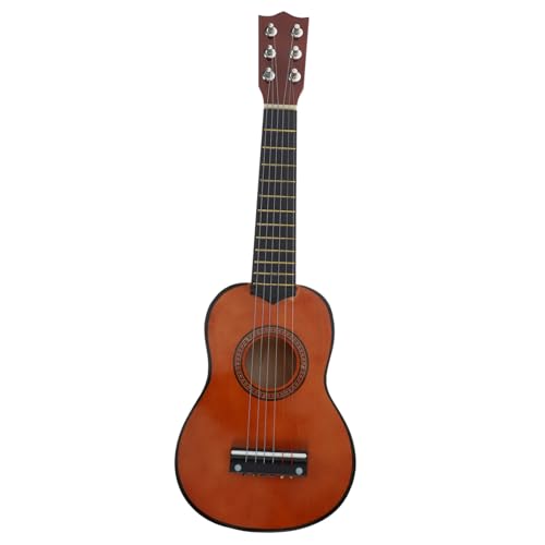 SUPVOX Gitarre für Lernspielzeug aus Holz Musikinstrument für Musikinteresse und Kreative für Anfänger von Supvox