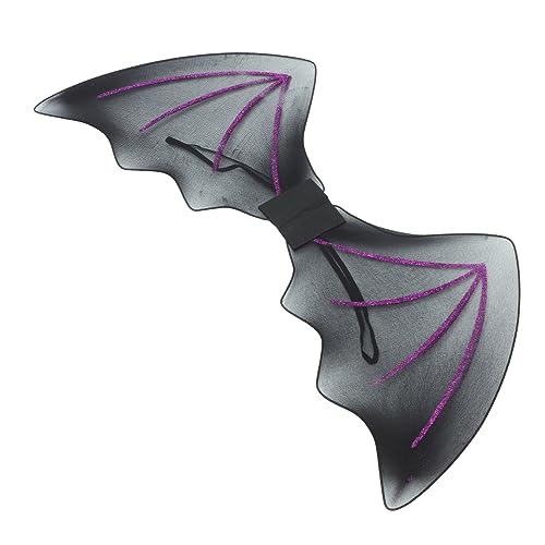 SUPVOX Halloween Fledermausflügel für Erwachsene Leichtes Cosplay Kostümzubehör mit Tragegurten Schwarzer Netzstoff Langlebig für Party Bühne und Festival von Supvox