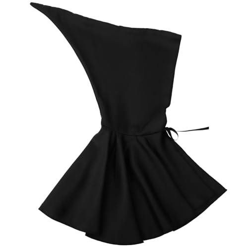 SUPVOX Halloween Kapuzenumhang Mittelalterlicher Cosplay Umhang Schwarz Einheitsgröße Komfortabel Einfach An Ausziehen Für Halloween Kostüm Party Dekoration von Supvox
