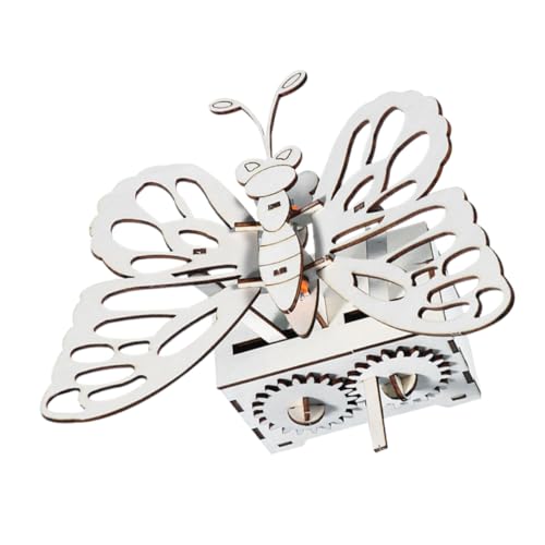 SUPVOX Handbetriebenes Holz Schmetterlings DIY Wissenschafts Experimentierset für Mechanisches Lernspielzeug Fantasie und Naturwissenschaftlichem Interesse von Supvox