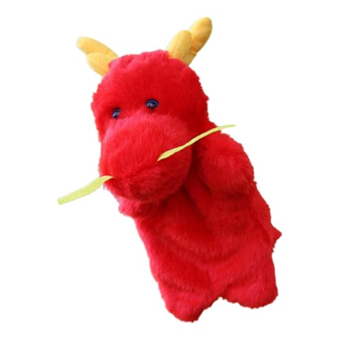 SUPVOX Handpuppe Drache Plüsch Interaktives Cartoon Tier für Erzählspiel Kindergarten und Zuhause Rot Kuscheliges Lernspielzeug SUPVOX Handpuppe Drache Plüsch Interaktives Cartoon Tier für Erzählspiel Kindergarten und Zuhause Rot Kuscheliges Lernspielzeug von Supvox
