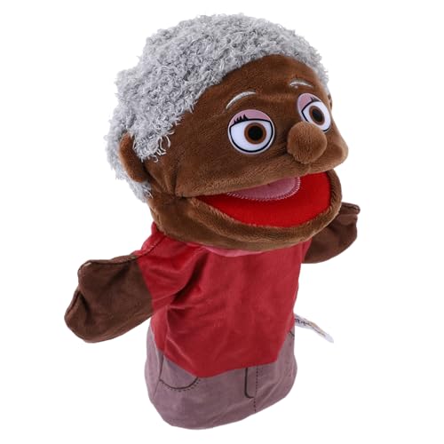 SUPVOX Handpuppe Großmutter Plüschfamilie Interaktive Handspielpuppe für Puppenspiel Motorik Kreative Vorstellungskraft von Supvox