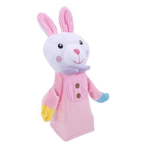 SUPVOX Handpuppe Kaninchen Flauschig Tierförmig Puppentheater Interaktiv für Kleinkinder Kreatives Rollenspiel Kuscheliges Fingerpuppenspielzeug Geeignet für Jungen Mädchen von Supvox