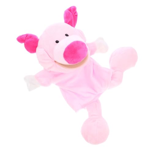 SUPVOX Handpuppe Schwein Plüschspielzeug Weiches Stofftier Für Geschichtenerzählen Und Kreative Eltern Junge Mädchen Interaktion Fördert Feinmotorik Und Fantasie Für Kindergarten Und von Supvox