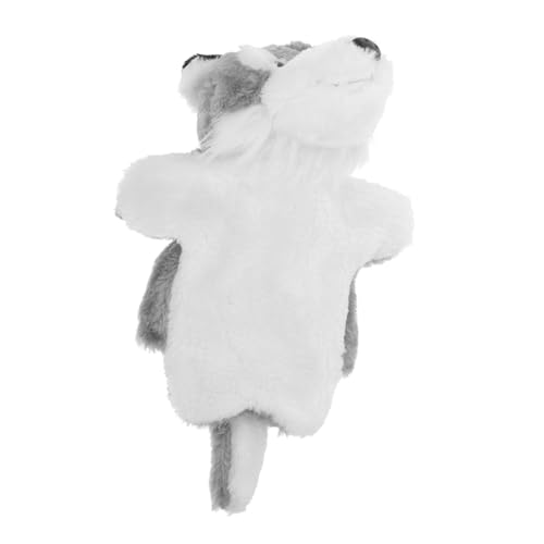 SUPVOX Handpuppe Wolf Plüsch Tier Handpuppe Eltern Junge Mädchen Interaktives Kuscheltier Geschenk für Geburtstag Motorik und Geschichtenerzählen von Supvox