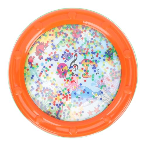 SUPVOX Handtrommel für Ozeantrommel mit Wellenperlen Sicheres Musikinstrument Robustes Percussion für Jungen und Mädchen Interaktives für Kleinkinder von Supvox