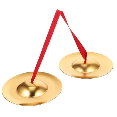 SUPVOX Handzimbel Metall Percussion Instrument Robust Klarer Für Musikförderung Eltern Junge Mädchen Interaktion Unterhaltung SUPVOX Handzimbel Metall Percussion Instrument Robust Klarer Für Musikförderung Eltern Junge Mädchen Interaktion Unterhaltung von Supvox