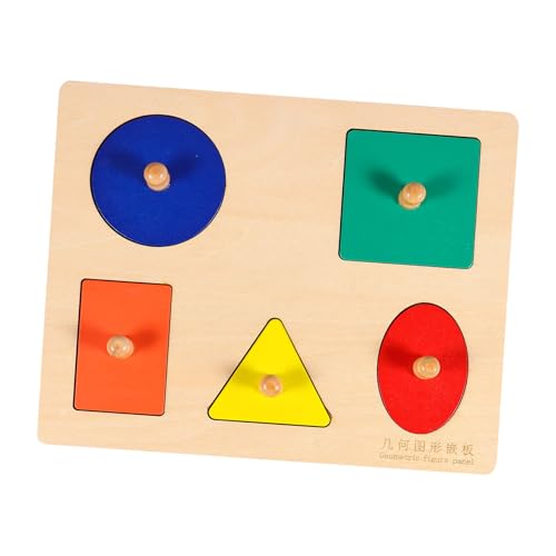 SUPVOX Holz Formpuzzle mit Griff Knöpfen Montessori Geometrisches Lernspielzeug für Kleinkinder Sicheres Holzspielzeug Hand Auge Koordination und Kreativität SUPVOX Holz Formpuzzle mit Griff Knöpfen Montessori Geometrisches Lernspielzeug für Kleinkinder Sicheres Holzspielzeug Hand Auge Koordination und Kreativität von Supvox
