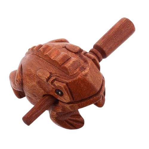 SUPVOX Holz Frosch Rasp Musikinstrument aus Traditionelles Handgefertigtes Holzspielzeug mit Interaktiver Klangfunktion für Dekoration und Kreative von Supvox