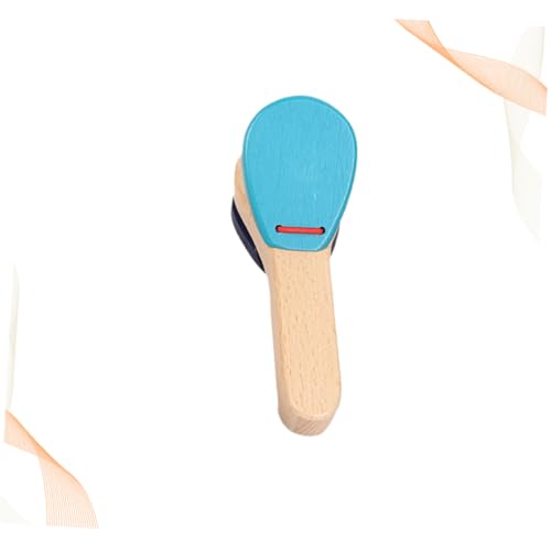 SUPVOX Holz Klappinstrument mit Langem Griff Musikspielzeug in Blau Pädagogisches Percussion Instrument Rhythmusgefühl und Motorischer Entwicklung Leicht und Langlebig für Kleinkinder von Supvox