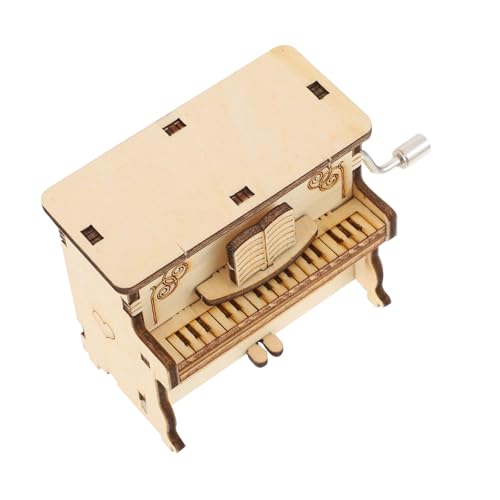 SUPVOX Holz Klavier Puzzle Spieluhr zum Selbstbauen Manuell Bedient Hochwertige Verarbeitung DIY Musikalische Box für Kreatives Lernspielzeug ohne Batterien SUPVOX Holz Klavier Puzzle Spieluhr zum Selbstbauen Manuell Bedient Hochwertige Verarbeitung DIY Musikalische Box für Kreatives Lernspielzeug ohne Batterien von Supvox