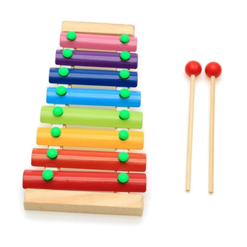SUPVOX Holz Klavier mit Buntes Klavier Schlaginstrument Pädagogisches Musikspielzeug für Fördert Augen Hand Koordination Frühe Musikalische Früherziehung Zufällige Farbe Zufällige Farbe von Supvox