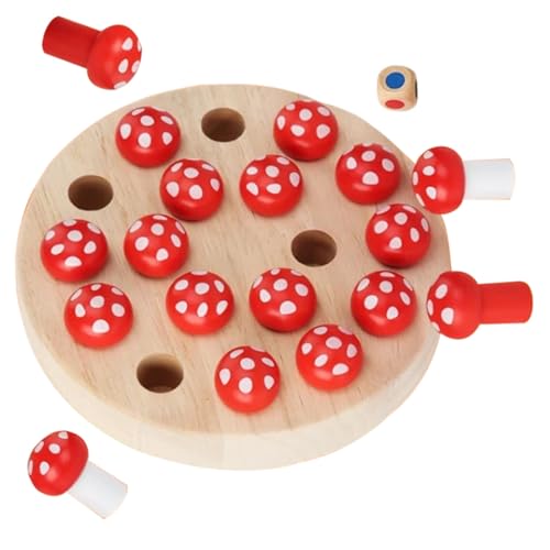 SUPVOX Holz Memory Schachspiel Lernspielzeug für Ab Jahren Pädagogisches Brettspiel mit Farb Gedächtnistraining Robustes Holzmaterial für Familie und Partyspaß von Supvox