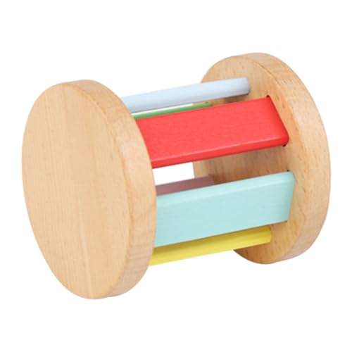 SUPVOX Holz Rassel Roller für Junge Mädchen Montessori Lernspielzeug zur Frühen Bildung Musikalisches Instrument Hand Augen Koordination und Greiffähigkeit und Langlebig von Supvox