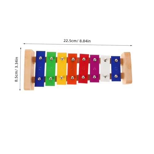SUPVOX Holz Xylophon Glockenspiel Musikinstrument für Vorschule Anfänger Lernspielzeug Musikalisches Verständnis Rhythmus Kreativität Kindergarten von Supvox