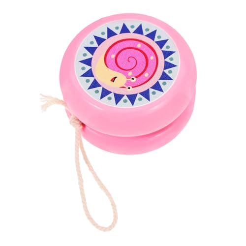 SUPVOX Holz Yo Yo Cartoon Tiermuster Snail Design Motoriktraining Hand Auge Koordination Fördern Kleines Tragbares Jo Jo für Jungen Mädchen von Supvox
