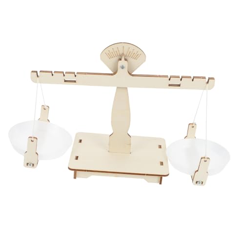 SUPVOX Holz balancewaagenmodell DIY Stem Bausatz für Ab Jahren Pädagogisches Physikspielzeug zum Lernen von Gleichgewicht Hand Auge koordination und Technikverständnis von Supvox