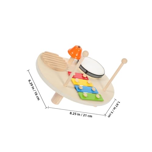 SUPVOX Holz musikset Trommel Xylophon Pädagogisches Schlaginstrument für Kleinkinder Entwickelt Hand Auge koordination und Hörfähigkeit für Spiel und Geburtstagsgeschenke von Supvox