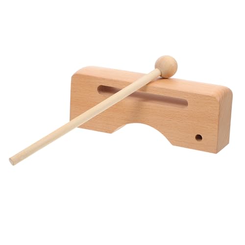 SUPVOX Holzblock Percussion Instrument für Doppeltöne Tiefton Kindersicheres Musikalisches Fördert Kreativität und Konzentration von Supvox