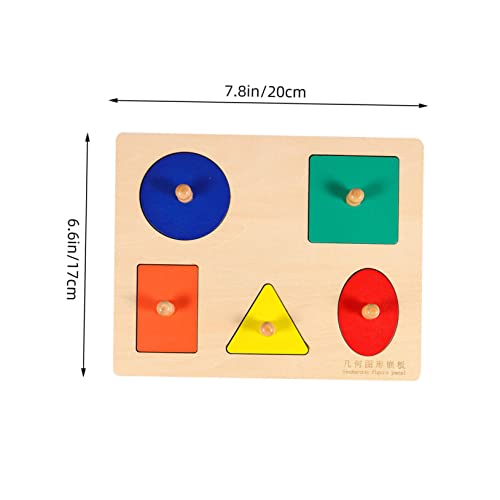 Supvox Holzform Puzzle Bunte Geometrische Formen Babyspielzeug Montessori Lernspielzeug Motorikförderung für Kleinkinder Ab Jahr Sicher Glatte Oberfläche Handfreundlich Supvox Holzform Puzzle Bunte Geometrische Formen Babyspielzeug Montessori Lernspielzeug Motorikförderung für Kleinkinder Ab Jahr Sicher Glatte Oberfläche Handfreundlich von Supvox