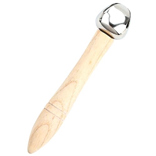 SUPVOX Holzgriff Handglocke Rundkopf Shaker Glocke Musikspielzeug für Junge Mädchen Kleinkinder Montessori Motorikförderung Pädagogisches Instrument Geräuschvariationen zum Lernen von Supvox