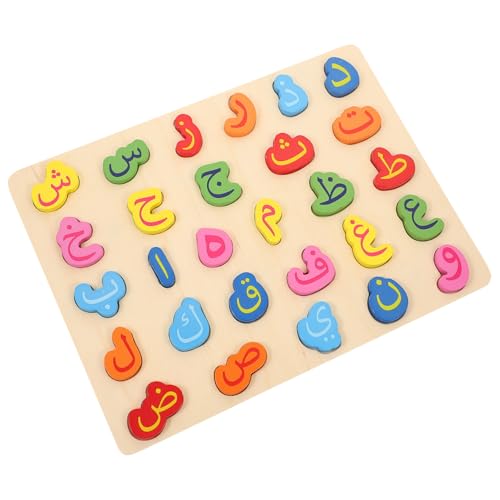 SUPVOX Holzpuzzle Arabisches Alphabet Lernspielzeug aus Robustem Holz für Kleinkinder und Vorschulkinder Große Puzzleteile für Kleine Hände Pädagogisches Montessori zur Kognitiven SUPVOX Holzpuzzle Arabisches Alphabet Lernspielzeug aus Robustem Holz für Kleinkinder und Vorschulkinder Große Puzzleteile für Kleine Hände Pädagogisches Montessori zur Kognitiven von Supvox