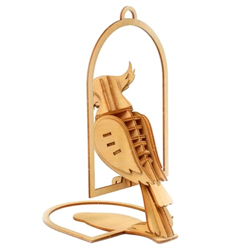 SUPVOX Holzpuzzle für Handgefertigtes Papageien Modell aus Hochwertigem Holz Pädagogisches DIY Hand Auge Koordination und Kreativität Sicher und Glatt Poliert SUPVOX Holzpuzzle für Handgefertigtes Papageien Modell aus Hochwertigem Holz Pädagogisches DIY Hand Auge Koordination und Kreativität Sicher und Glatt Poliert von Supvox