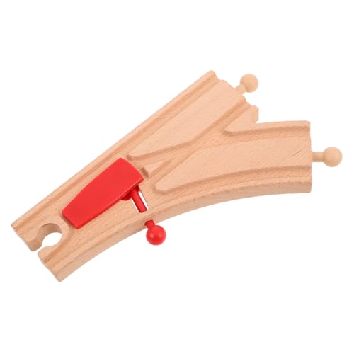 SUPVOX Holzschienen Erweiterungsset mit Zubehör für Pädagogisches für Holzeisenbahnen für Kreative Spielvariationen und Langfristigen Spaß von Supvox