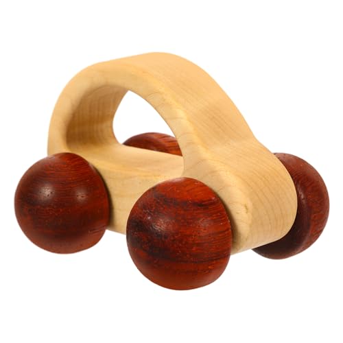 SUPVOX Holzspielzeug Hand Push Car Greifspielzeug für Kleinkinder aus Hochwertigem Ahorn mit Stabilen Rädern Fördert die Hand Auge Koordination und Fingerfertigkeit von Supvox