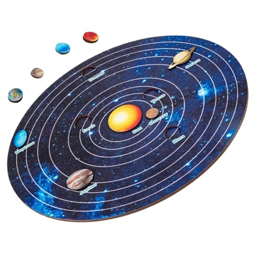 SUPVOX Holzspielzeug Lernpuzzle Sonnensystem Planeten Montessori Puzzle für Kreativität und Formerkennung Lernspielzeug für Jungen und Mädchen SUPVOX Holzspielzeug Lernpuzzle Sonnensystem Planeten Montessori Puzzle für Kreativität und Formerkennung Lernspielzeug für Jungen und Mädchen von Supvox