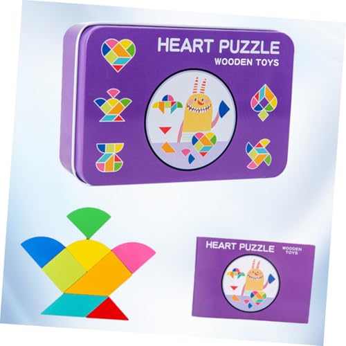 SUPVOX Holzspielzeug Tangram Puzzle für Geometrisches Holzpuzzle mit Bunten Formen Montessori Lernspielzeug Beobachtung und Kreativität Inklusive Aufbewahrungsbox Violett SUPVOX Holzspielzeug Tangram Puzzle für Geometrisches Holzpuzzle mit Bunten Formen Montessori Lernspielzeug Beobachtung und Kreativität Inklusive Aufbewahrungsbox Violett von Supvox