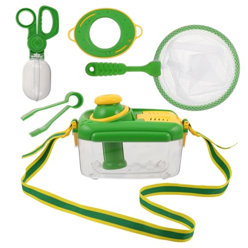 SUPVOX Insekten Sammelset mit Schmetterlingsnetz Lupe und Pinzette Outdoor Forscher mit Belüftetem Insektenbehälter Pädagogisch Wertvolles Rollenspiel für Kleine Naturforscher SUPVOX Insekten Sammelset mit Schmetterlingsnetz Lupe und Pinzette Outdoor Forscher mit Belüftetem Insektenbehälter Pädagogisch Wertvolles Rollenspiel für Kleine Naturforscher von Supvox
