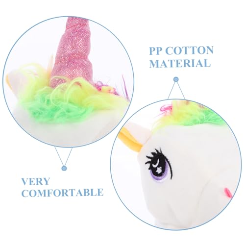 SUPVOX Interaktive Einhorn handpuppe aus Weichem Plüsch Kreative Tier handpuppe für Erzählende Spiele Fördert Fantasie und Sprachentwicklung bei Kindern für Vorschule und Kinderspaß von Supvox