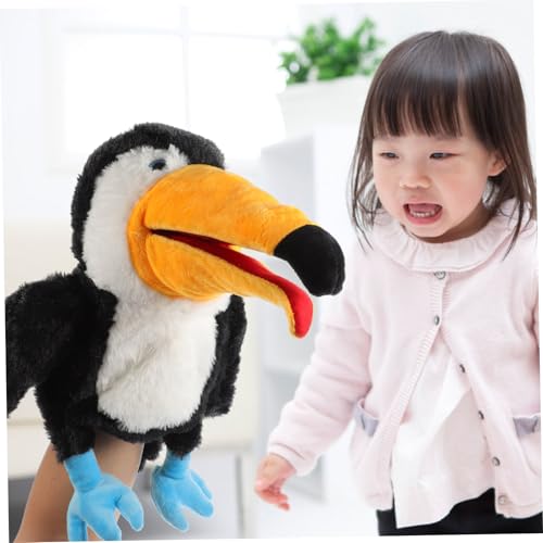 SUPVOX Interaktive Große Schnabel Vogel Handpuppe aus Weichem Plüsch für Erwachsene Pädagogisches für Rollenspiele und Geschichten Erzählen von Supvox