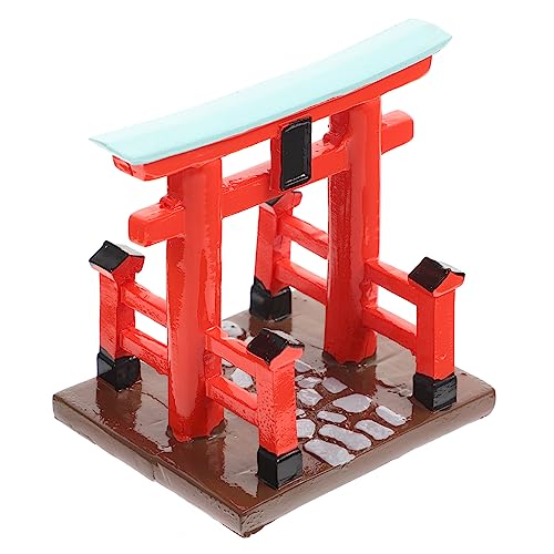 SUPVOX Japanisches Miniatur aus Hochwertigem Resin Wetterbeständige Mini Haus Tür Deko für Garten Wohnzimmer Bastelset für Kreative DIY Bemalbares Ornament von Supvox