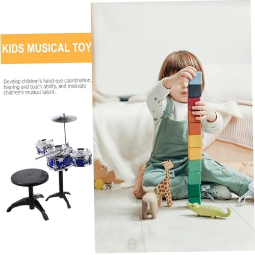 SUPVOX Kinderschlagzeug Set aus Robustem Laute Klare Klänge Pädagogisches Musikinstrument für Fördert Eltern Junge Mädchen interaktion Kreatives Lernspielzeug für Altersgruppen von Supvox